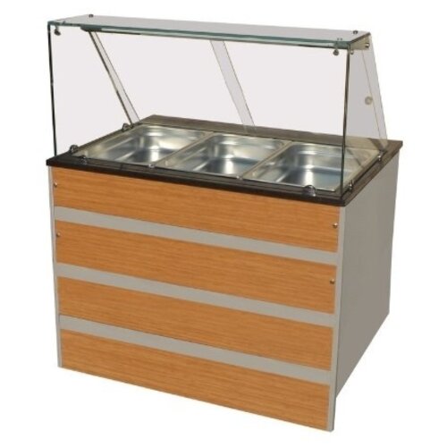 Combisteel Buffet Chaud | Dessus en Verre | GN 3/1 | 1070x800x(H)850/1350mm