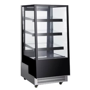 Combisteel Vitrine Réfrigérée | Noire | 300 Litres | 650x805x(H)1445mm Combisteel Vitrine Réfrigérée | Noire | 300 Litres | 650x805x(H)1445mm
