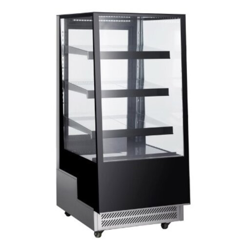Combisteel Vitrine Réfrigérée | Noire  | 300 Litres | 650x805x(H)1445mm