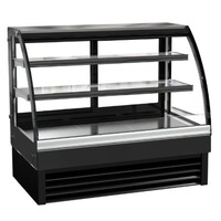 Vitrine Réfrigérée | Vitrine Courbée | Modèle Noir| 236 Litres | 1200x680x(H)1200mm