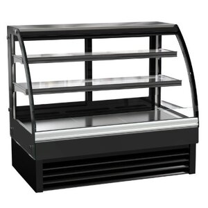 Combisteel Vitrine Réfrigérée | Vitrine Courbée | Modèle Noir| 236 Litres | 1200x680x(H)1200mm