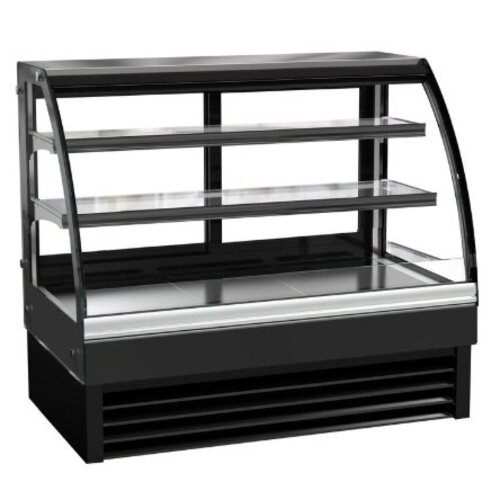 Combisteel Vitrine Réfrigérée | Vitrine Courbée | Modèle Noir| 236 Litres | 1200x680x(H)1200mm