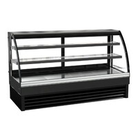 Vitrine Réfrigérée | Vitrine Courbée | Modèle Noir| 400 Litres | 2000x680x(H)1200mm