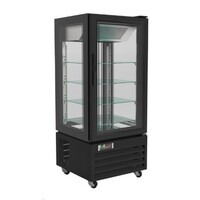 Vitrine de Patisserie | Noire | 280 Litres | 650x650x(H)1500mm
