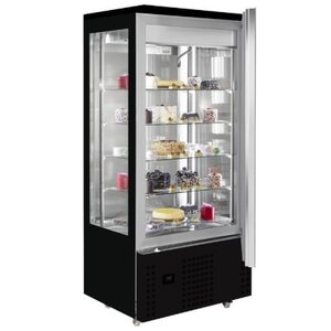 Combisteel Vitrine à Patisserie Réfrigérée | Pour Chocolat | Noire  | 400 Litres | 800x660x(H)1870mm