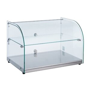 Combisteel Vitrine Neutrale |Verre Bombé  | 45 Litres | 554x376x(H)370mm