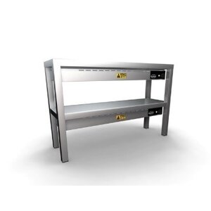 Combisteel Étagère Chauffante | En Céramique | 2 Niveaux |1000x300x(h)650mm | Disponible en 6 Largeurs