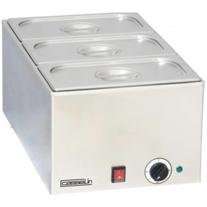 Casselin Bain Marie Acier | INOX | 3xGN 1/3 | 1200W | 338x540x (H) 248 mm