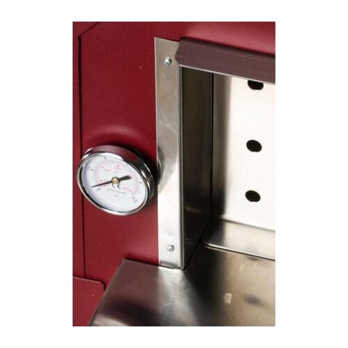 CHRselect Four à pizza en acier inoxydable 'Vulcano' | Charbon de bois / au feu de bois 1 pizza 500 ° C | 600 (l) x 500 x (h) 2030 mm