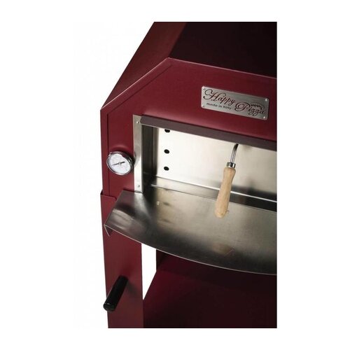 CHRselect Four à pizza en acier inoxydable 'Vulcano' | Charbon de bois / au feu de bois 1 pizza 500 ° C | 600 (l) x 500 x (h) 2030 mm