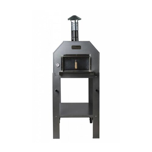 CHRselect Four à pizza en acier inoxydable "Diamante" | Charbon de bois / au feu de bois 3-4 pizzas | 500 ° C | 700 (1) x 1000 x (h) 2030 mm CHRselect Four à pizza en acier inoxydable "Diamante" | Charbon de bois / au feu de bois 3-4 pizzas | 500 ° C | 700 (1) x 1000 x (h) 2030 mm