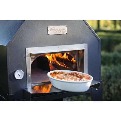 CHRselect Four à pizza en acier inoxydable "Diamante" | Charbon de bois / au feu de bois 3-4 pizzas | 500 ° C | 700 (1) x 1000 x (h) 2030 mm CHRselect Four à pizza en acier inoxydable "Diamante" | Charbon de bois / au feu de bois 3-4 pizzas | 500 ° C | 700 (1) x 1000 x (h) 2030 mm