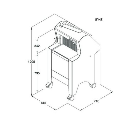 Sofinor Coupeuse à pain | Blanc | Semi - Automatique | Pain par l'arrière | 550W Sofinor Coupeuse à pain | Blanc | Semi - Automatique | Pain par l'arrière | 550W