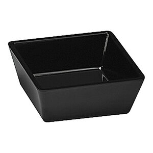 Professional Melamineware Bol de Service en Mélamine | Noir | 90x90mm