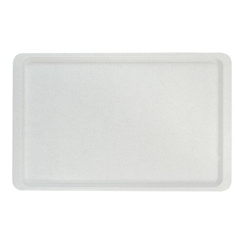CaterChef Plateau renforcé en Fibre de Verre | Blanc Moucheté | 1/1 GN 530x325mm