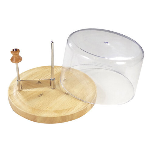 XXLselect Girolle| Planche en Bois | Couteau en INOX | Cloche en Plastique | Ø220mm