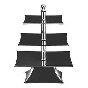 XXLselect Présentoir à Gâteau Carré en Mélamine| 3 Niveaux | 350x350mm / 300x300mm / 250x250mm XXLselect Présentoir à Gâteau Carré en Mélamine| 3 Niveaux | 350x350mm / 300x300mm / 250x250mm