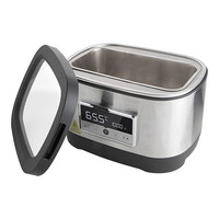 Bain-marie en INOX | 8 Litres | Couvercle en Verre | 1x 3,5 Litres Bacs | 40-90 Degrés