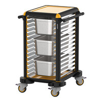 Chariot à Glissières| 4 Roues pivotantes | 15x 1/1GN | 570x780x(H)990mm
