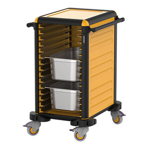 CaterChef Chariot à Glissières à 3 côtés fermés | 4 Roues Pivotantes| 15x 1/1GN | 570x780x(H)990mm CaterChef Chariot à Glissières à 3 côtés fermés | 4 Roues Pivotantes| 15x 1/1GN | 570x780x(H)990mm