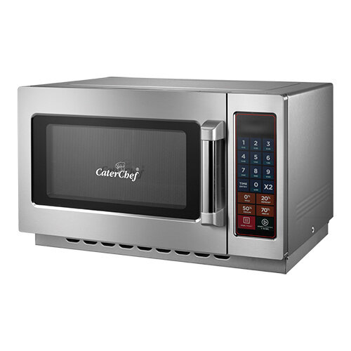 CaterChef Four Micro-ondes |INOX | 34 Litres | 10 Programmes de cuisson et puissance| 1400W | 490x560x(H)350mm