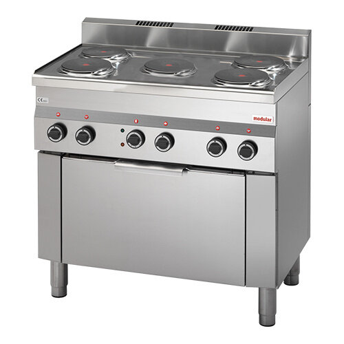 Modular Fourneau Electrique + 5 Plaques de Cuisson | 10500W | 900x600x(H)850mm