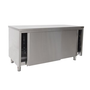 Saro Comptoir Inox + Portes Coulissantes | 700mm de Profondeur | Modèle soudé | Disponible en 6 Longueurs Saro Comptoir Inox + Portes Coulissantes | 700mm de Profondeur | Modèle soudé | Disponible en 6 Longueurs
