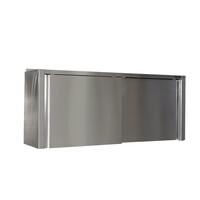 Armoire Murale avec Portes Coulissantes Inox | 400mm de Profondeur | Modèle soudé | Disponible en 6 Longueurs