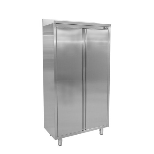 Saro Armoire de Rangement avec Portes Battantes Inox | Modèle soudé | 3 Etagères | 600x500x(H)1975mm Saro Armoire de Rangement avec Portes Battantes Inox | Modèle soudé | 3 Etagères | 600x500x(H)1975mm