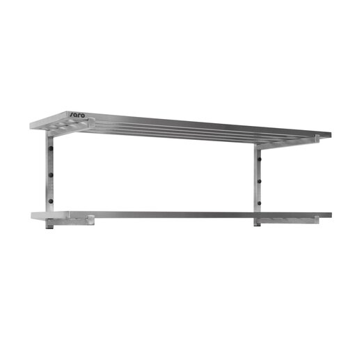 Saro Etagère Murales avec Barres Inox 400mm | Ensemble Complet avec 2 Etagères | Disponible en 5 Longueurs Saro Etagère Murales avec Barres Inox 400mm | Ensemble Complet avec 2 Etagères | Disponible en 5 Longueurs
