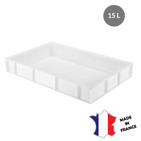 5x Bac à Pâtons 14 L | 600(l)x400x90mm | blanc