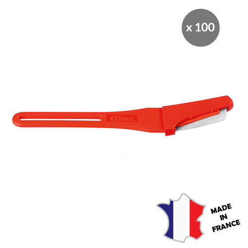GILAC Scarificateur GILAME® jetable | lame courbée | lot de 100
