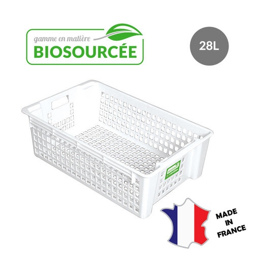 GILAC 5x Caisse à viennoiseries biosourcée grand modèle 28 L | blanc