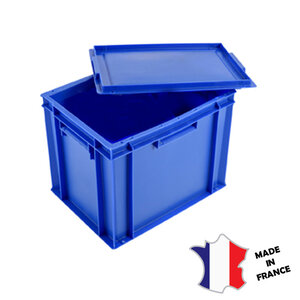 GILAC Bac plein + couvercle 27 L | 400(l)x300mm | bleu GILAC Bac plein + couvercle 27 L | 400(l)x300mm | bleu