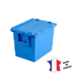 GILAC 5x Bac plein + avec couvercle intégré 25 L | 400(l)x300mm | bleu GILAC 5x Bac plein + avec couvercle intégré 25 L | 400(l)x300mm | bleu