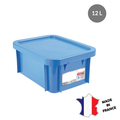 GILAC Bac 12 L antibactérien + couvercle | 400x300 | bleu