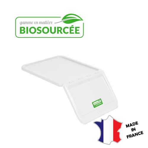 GILAC 3x Couvercle pour bac à ingrédients 40 L | transparent