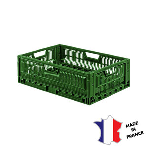 GILAC 5x Caisse pliable empilable | 600 x 400 36L | vert
