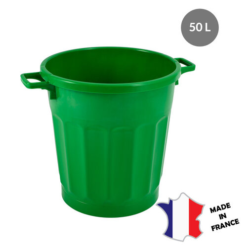 GILAC 3x Conteneur Alimentaire Rond HACCP 50L | 600(l)x475x465mm