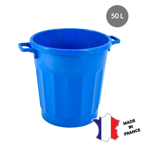 GILAC 3x Conteneur Alimentaire Rond HACCP 50L | 600(l)x475x465mm