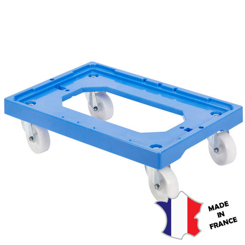 GILAC Socle rouleur 4 roues pivotantes | chape acier | gris | 613(l)x414x172mm GILAC Socle rouleur 4 roues pivotantes | chape acier | gris | 613(l)x414x172mm