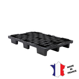GILAC 5x Palette légère emboîtable 1200(l)x800x155mm | noir
