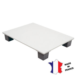 GILAC Demi palette agréée contact alimentaire | 600(l)x800x120mm | blanc