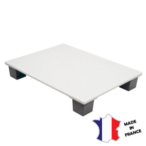 GILAC Demi palette agréée contact alimentaire | 600(l)x800x120mm | blanc
