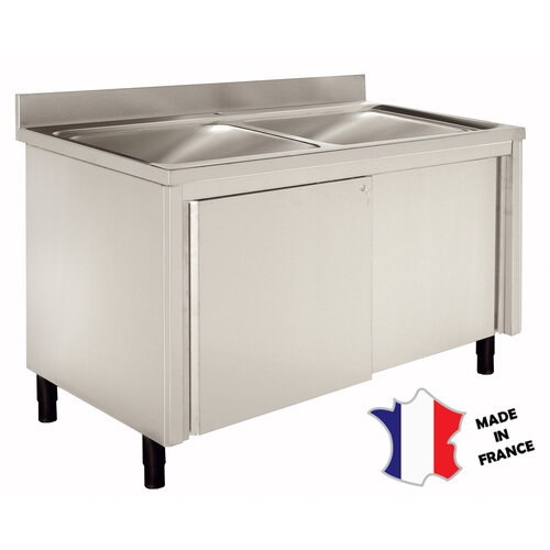 Sofinor Meuble plonge | Inox | 1 bac | égouttoir à droite | sur verins | 1200(l)x600x900mm Sofinor Meuble plonge | Inox | 1 bac | égouttoir à droite | sur verins | 1200(l)x600x900mm