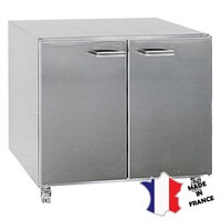 Meuble pour réchauds gaz 3 feux| Inox | sur roulettes | 2 portes | 900(l)x490x732mm