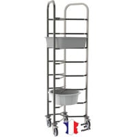 Echelle boulangère | pour plaques ou filets | a bacs 8 niveaux | (604/323)(l)x394x1820mm