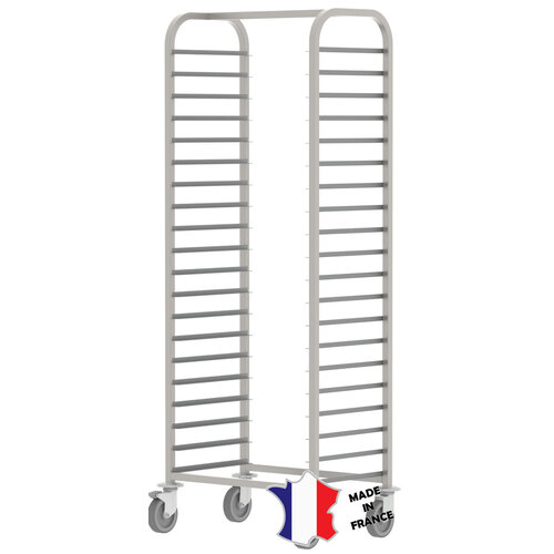 Sofinor Echelle à plaques | Inox | 20 etages | 662(l)412x1775mm | roulettes chape polyamide Sofinor Echelle à plaques | Inox | 20 etages | 662(l)412x1775mm | roulettes chape polyamide