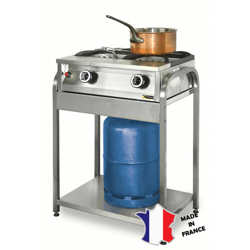 Sofinor Table uniquement avec ètagère pour réchauds gaz | 2 feux | 656(l)x430x700mm