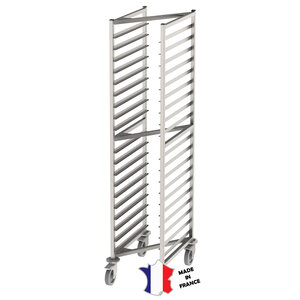 Sofinor Chariot echelles à glissières | Inox | 20 niveaux | GN 1/1 | roulettes polyamide 386(l)x552x1797mm Sofinor Chariot echelles à glissières | Inox | 20 niveaux | GN 1/1 | roulettes polyamide 386(l)x552x1797mm